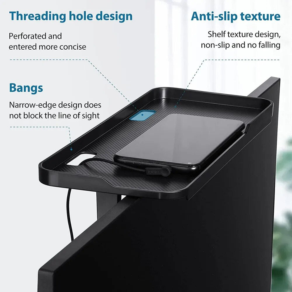 VIvolux | Schlanker Regal über Bildschirm Monitor Organizer Gestell