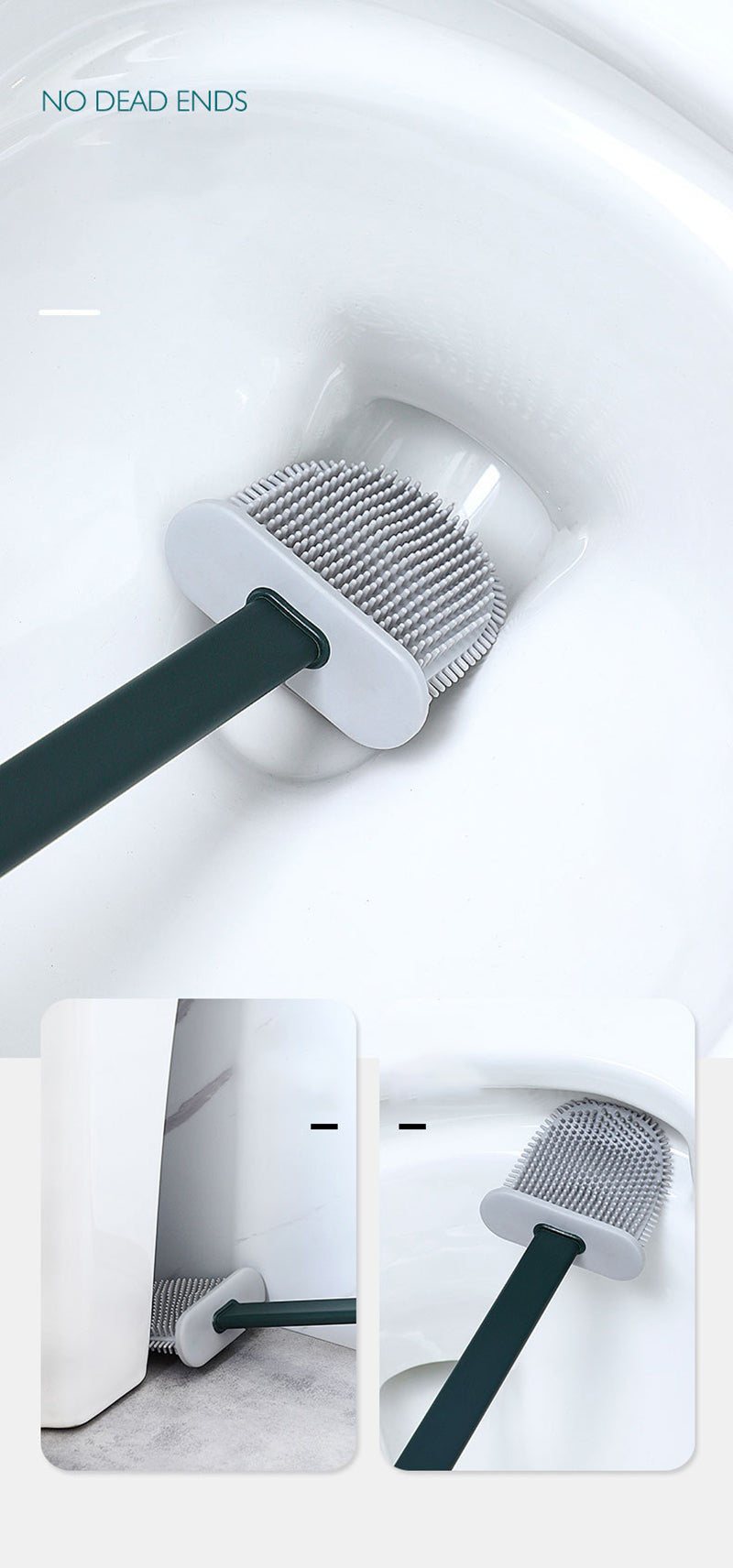 Brehn | ToiletPro - Flexibler Silikonbürste für perfekte Toilettenreinigung