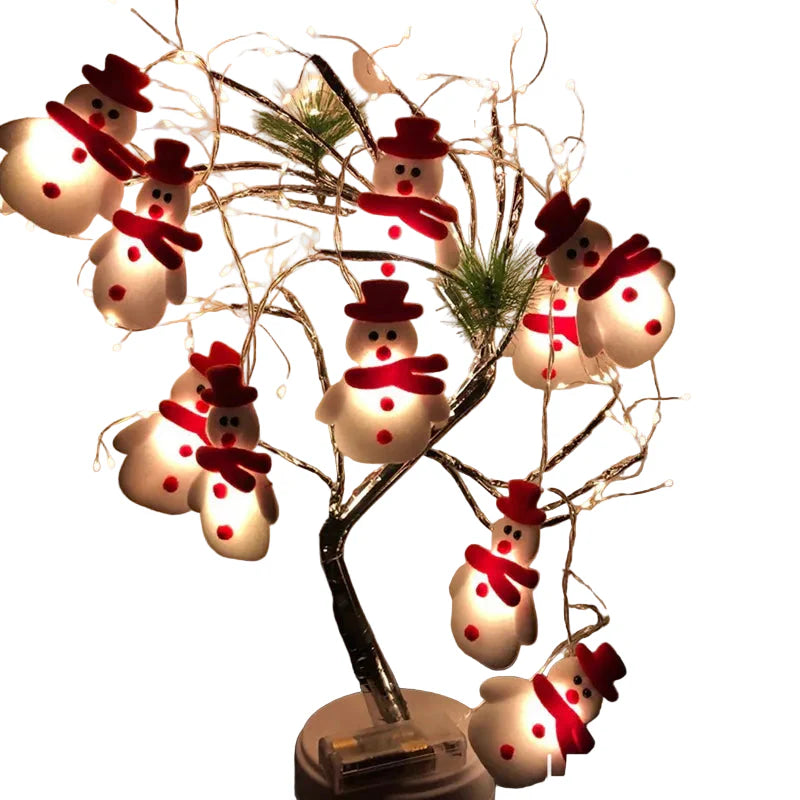 Brehn | FrostyGlow – Schneemann Weihnachtsbaumlichter und hängende Ornamente