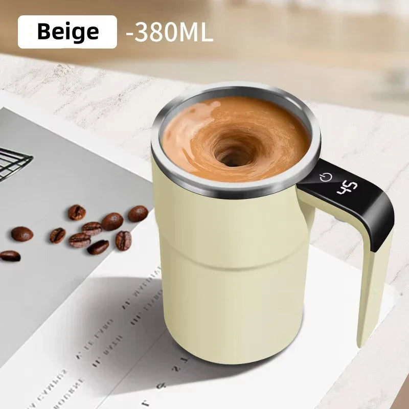 Brehn | Digitales Temperaturdisplay Selbstumrührende Kaffeetasse