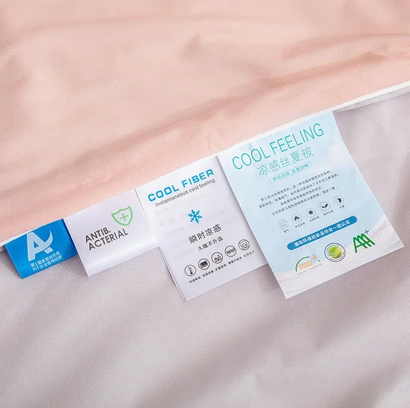 Air Condition Sommerdecke — Pure Color Eis-Seide Kühlende Decke, Leicht & Glatt Twin/Kingsize Bettdecke | Brehn