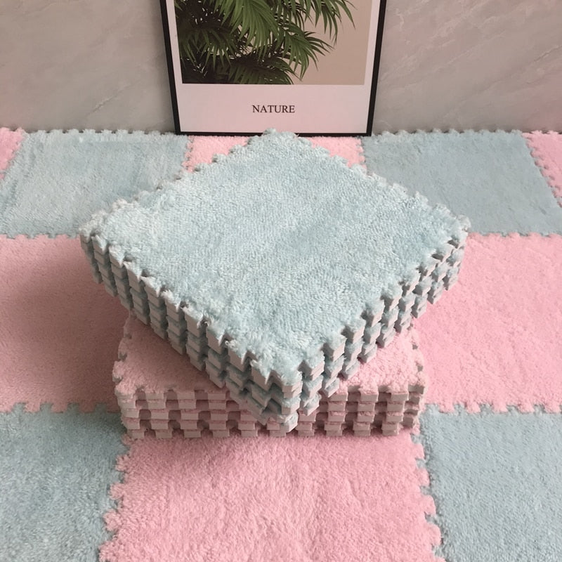 DIY Winter Plush Puzzle Mat | Brehn