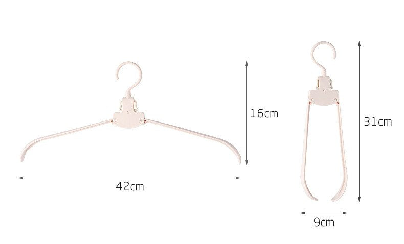 VIvolux | Easy Fold Breite Faltbare Kleiderbügel