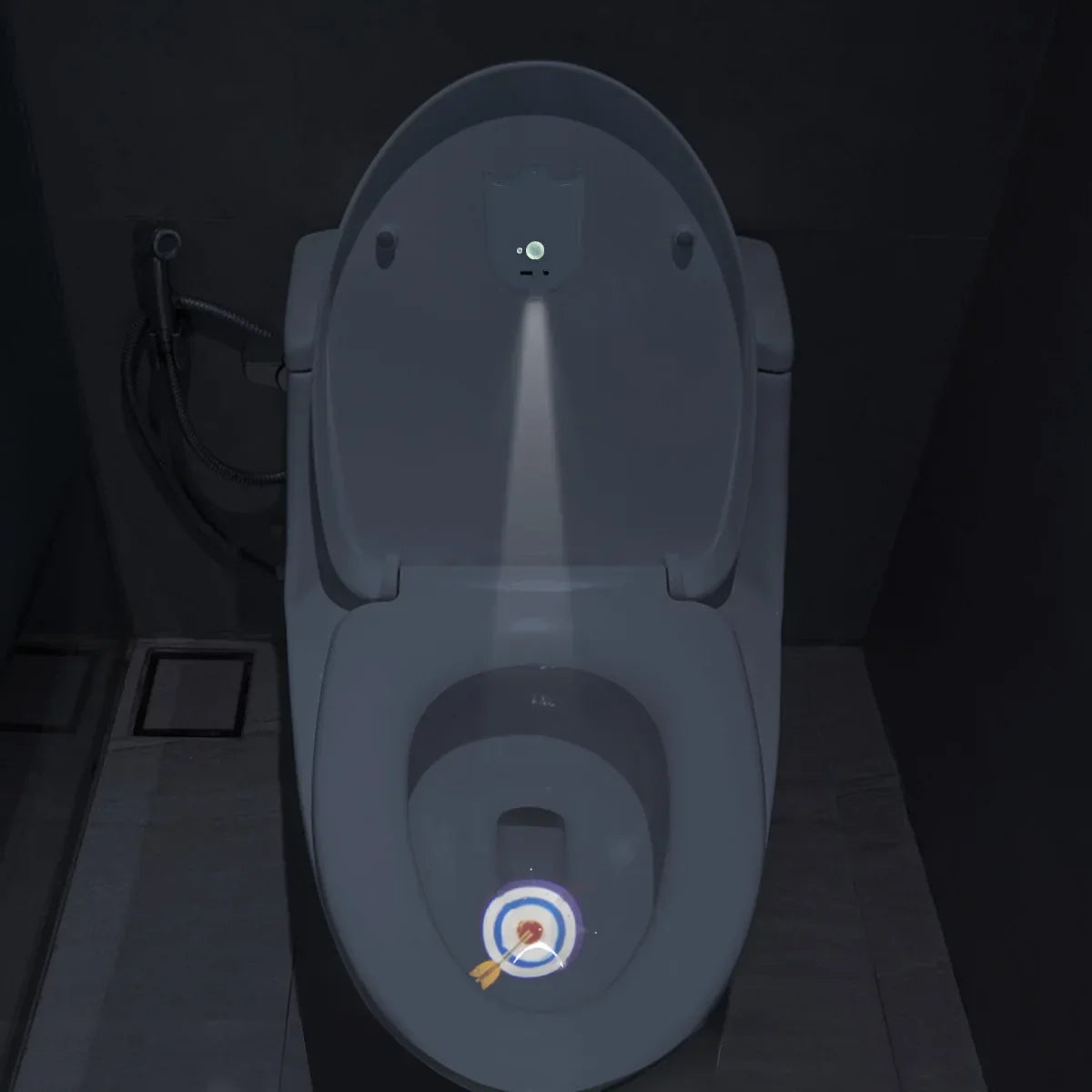 Hintergrundbeleuchteter Toiletten-LED-Sensorprojektor
