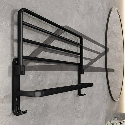 VIvolux | Eleganter Lebensstil Platzsparender Klappbarer Aluminium Handtuchhalter