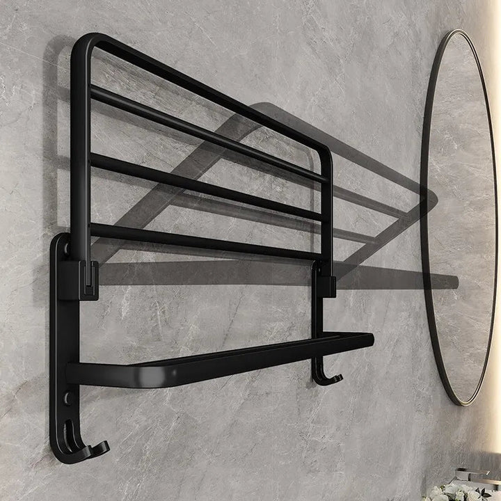 VIvolux | Eleganter Lebensstil Platzsparender Klappbarer Aluminium Handtuchhalter