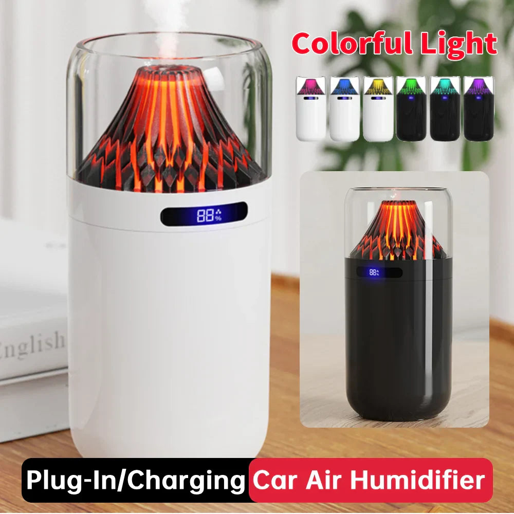Brehn | Vulkanflamme LED Aromatherapie ätherischer Öl Nebel Diffusor