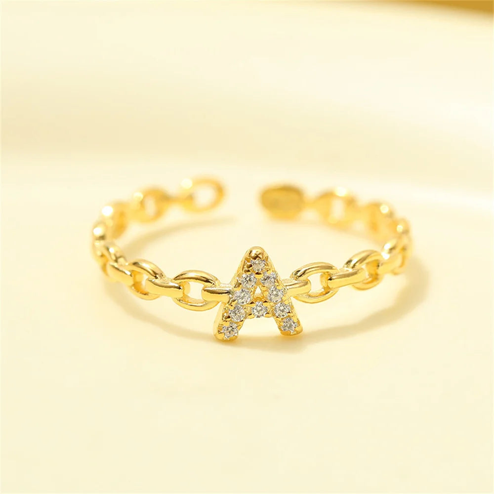 Brehn | Zierlicher Diamant Buchstaben Initialring