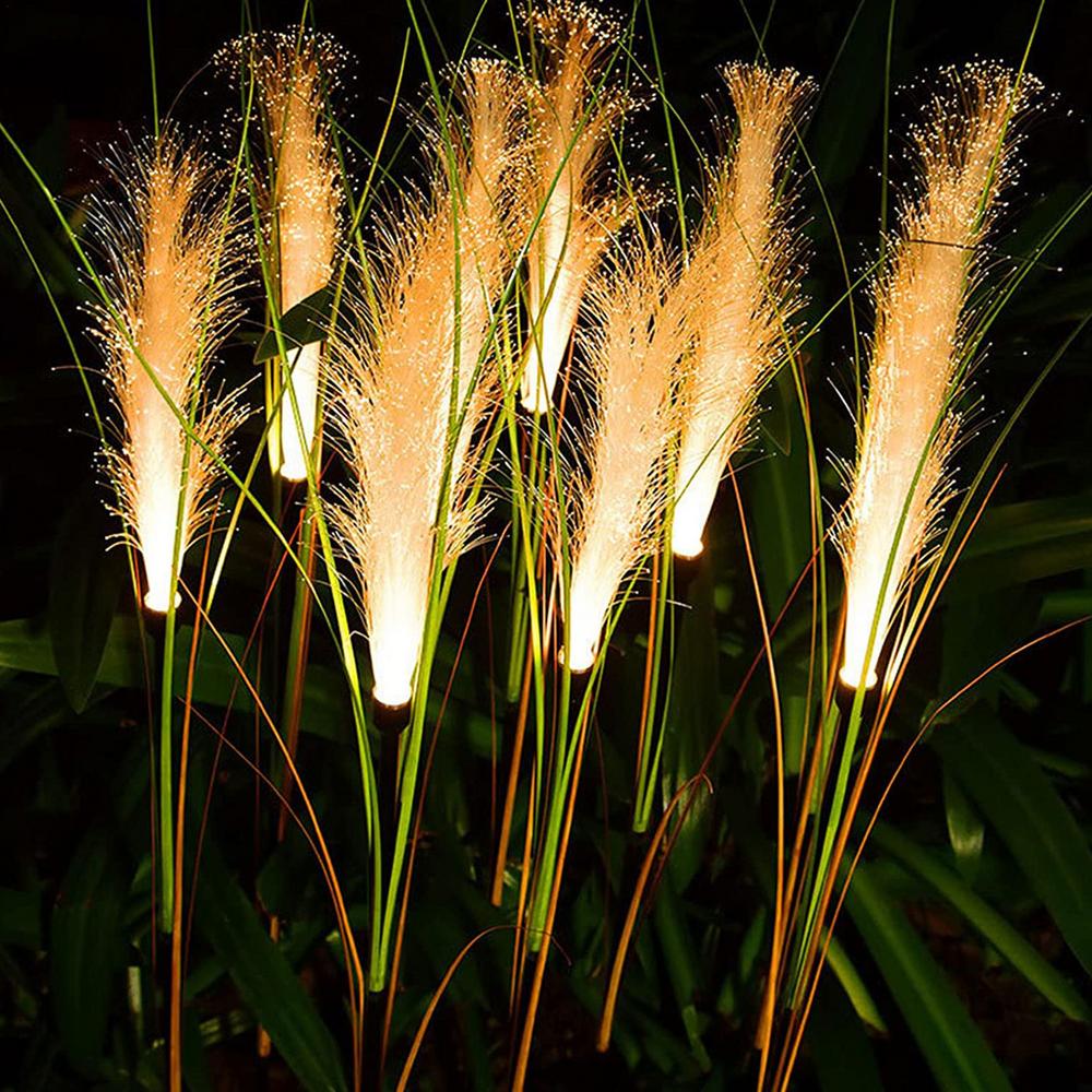 VIvolux | Solar Reed Wasserdichte Faser Patio Lichter