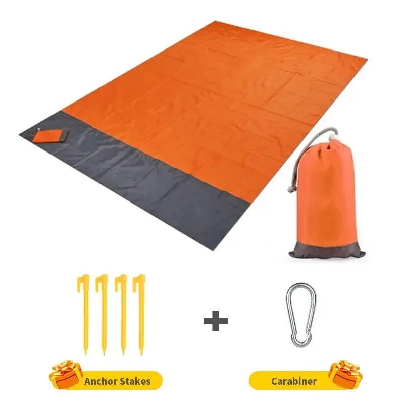 Brehn | Stranddecke AeroLoom | XXL 210x200 cm | Wasserdicht & Sandfrei | Ultraleicht & Tragbar