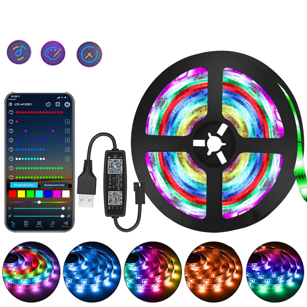 Brehn | 1M-20M RGB LED-Lichtband 5V LED