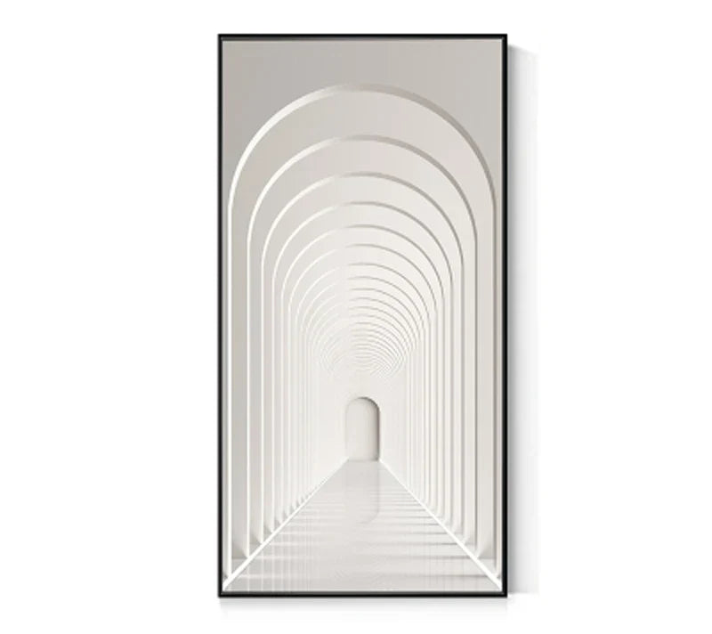 Moderne abstrakte minimalistische Bögen Architektur Wandkunst Fine Art Leinwanddrucke Bilder für Eingangsbereich Foyer Wohnzimmer Home Office Dekor | Brehn