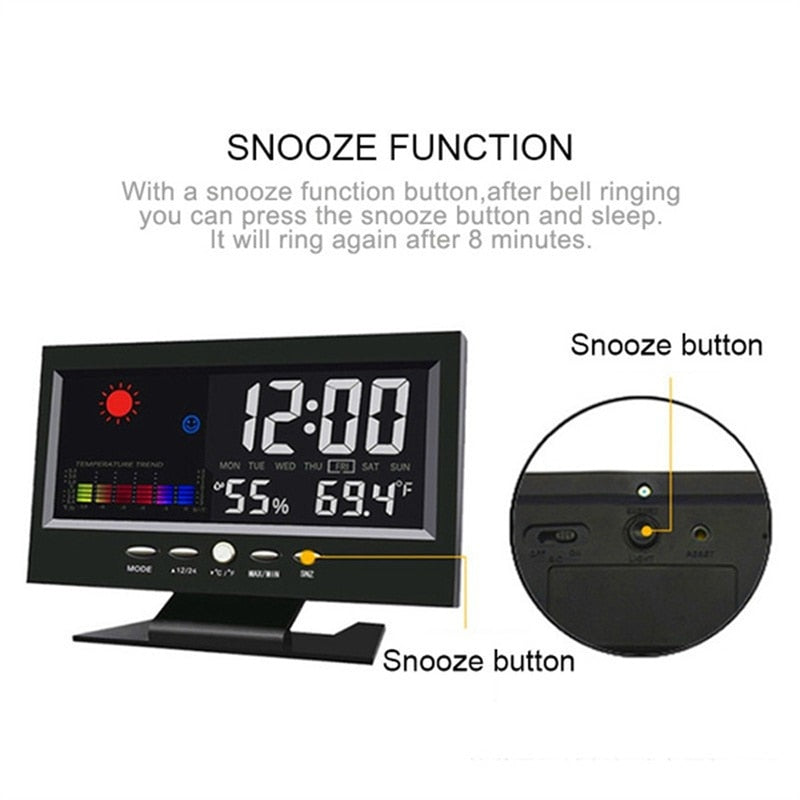 Brehn | Alarm Pro LCD Wetterstation Uhr