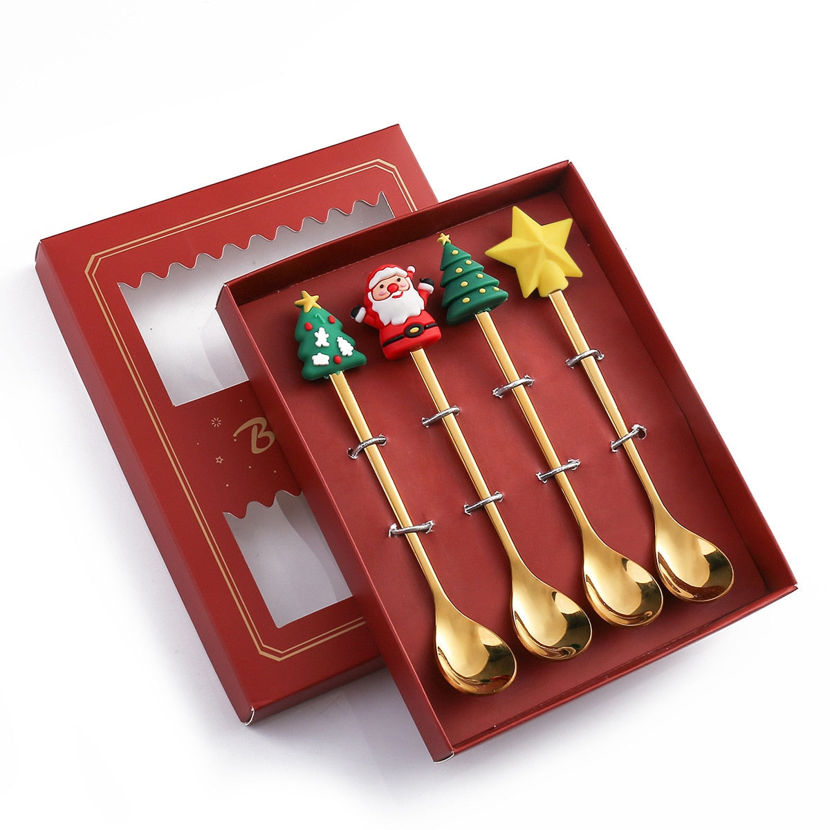 Brehn | 4 Stück Weihnachts beste Wünsche Geschirrset