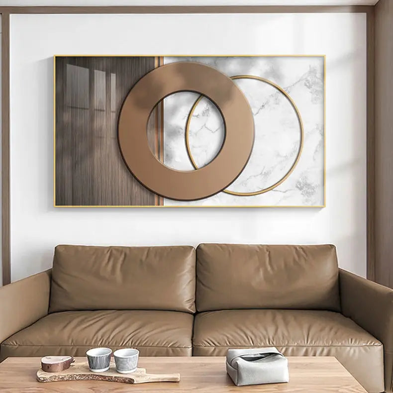 Moderne Ästhetik Abstrakte Sonne & Mond Wandkunst Feine Kunst Leinwanddrucke Bilder für luxuriöses Loft Wohnzimmer Esszimmer Lifestyle Kunst Dekor | Brehn