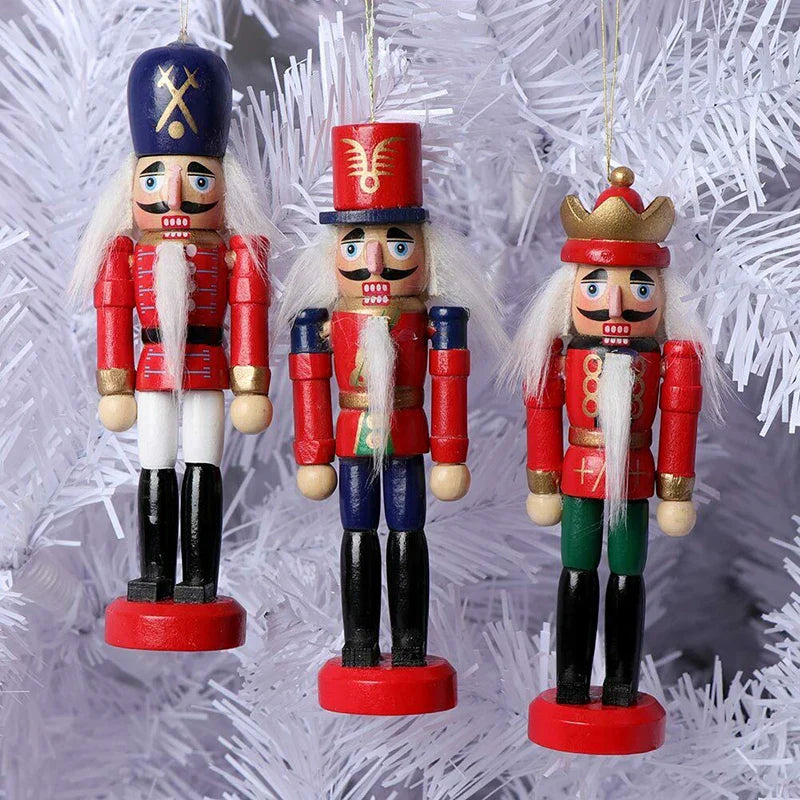 Brehn | HoutPracht | Set aus 6 Mini-Nussknacker-Ornamenten