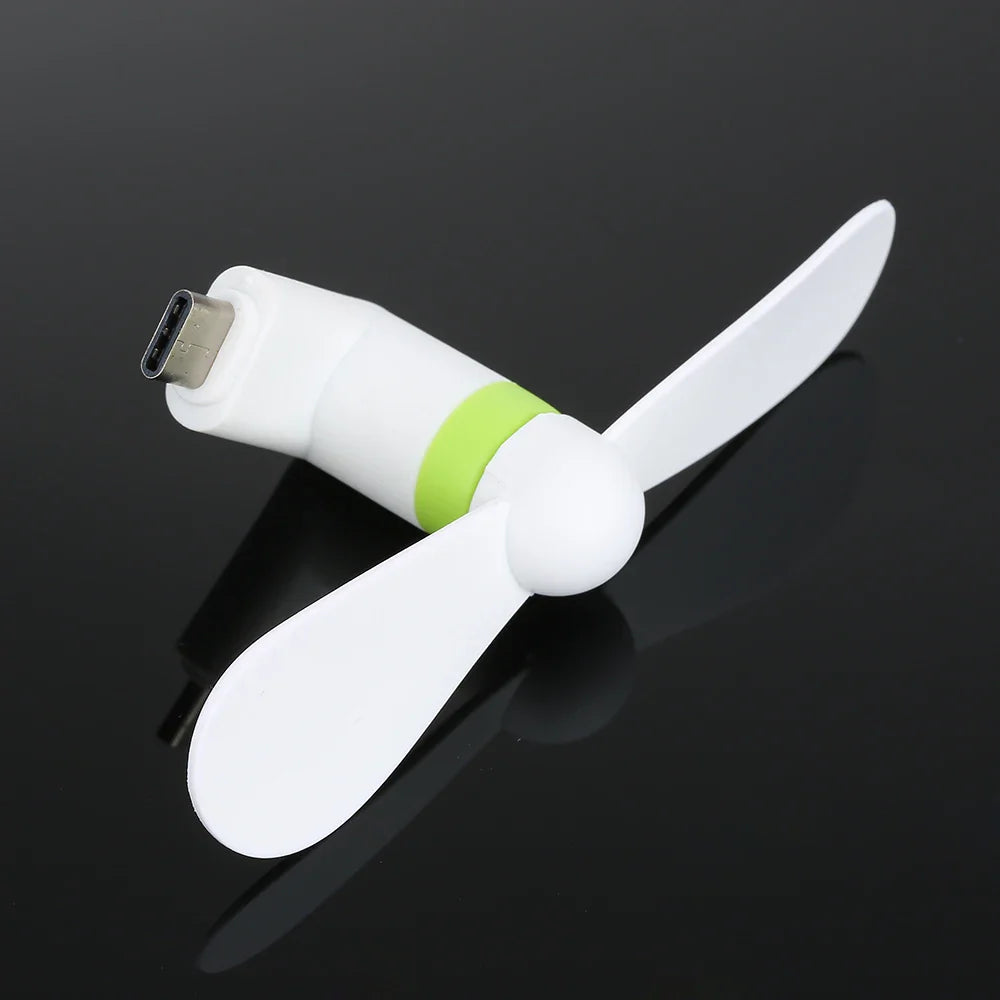 Kreativer Mini tragbarer Micro USB Ventilator - 5V 1W Handy USB Gadget Ventilatoren Tester für Type-C USB-C Kühler Handventilator | Brehn