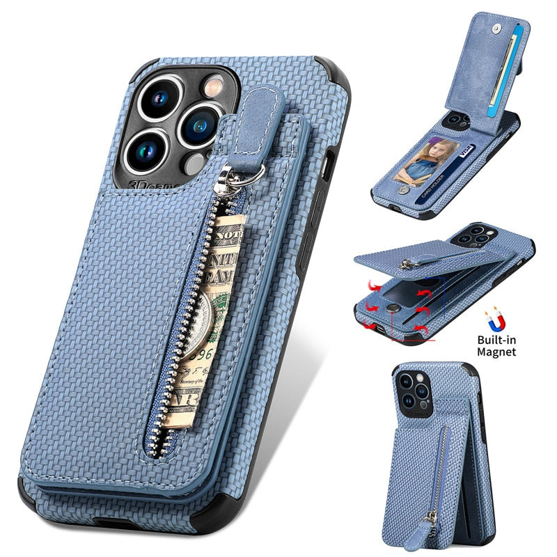 VIvolux | Zip Zip Elegance Geldbörse iPhone Hülle