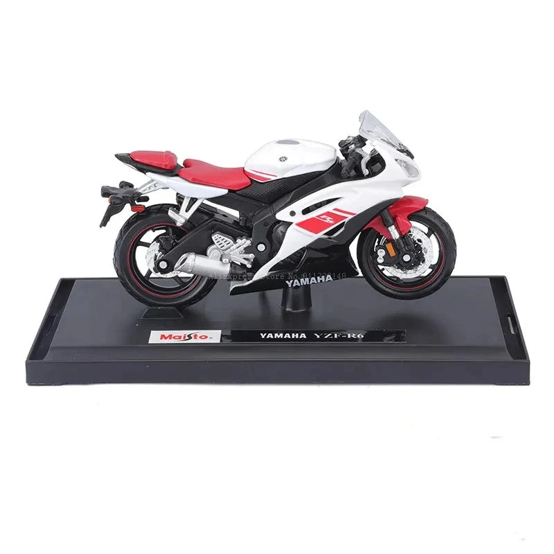 Brehn | 1:18 Maßstab Yamaha R6 Legierungsroller Sportbike Figuren Diecasts Kinder Spielzeug Motorrad Rennmodell Nachbildungen Sammlergeschenk für Jungen