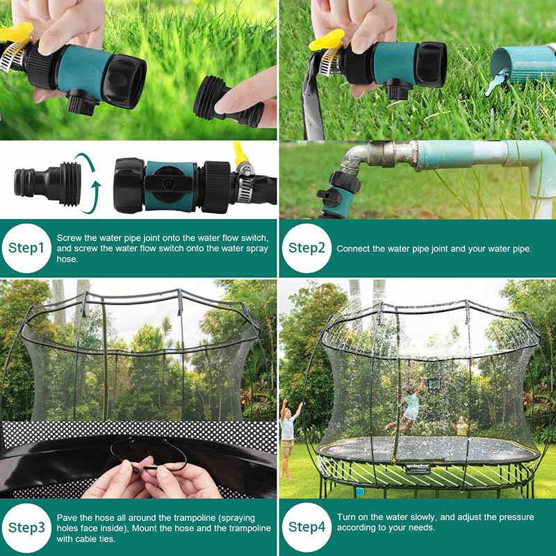 Brehn | Erfrischender Trampolinspaß - Wassersprinkler