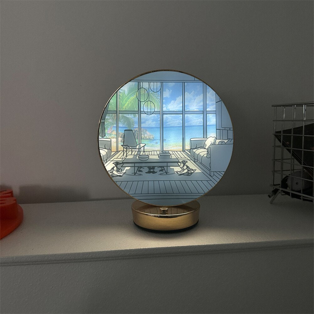 Brehn | Kreative Künstlerische Orb Malerei Tischlampe