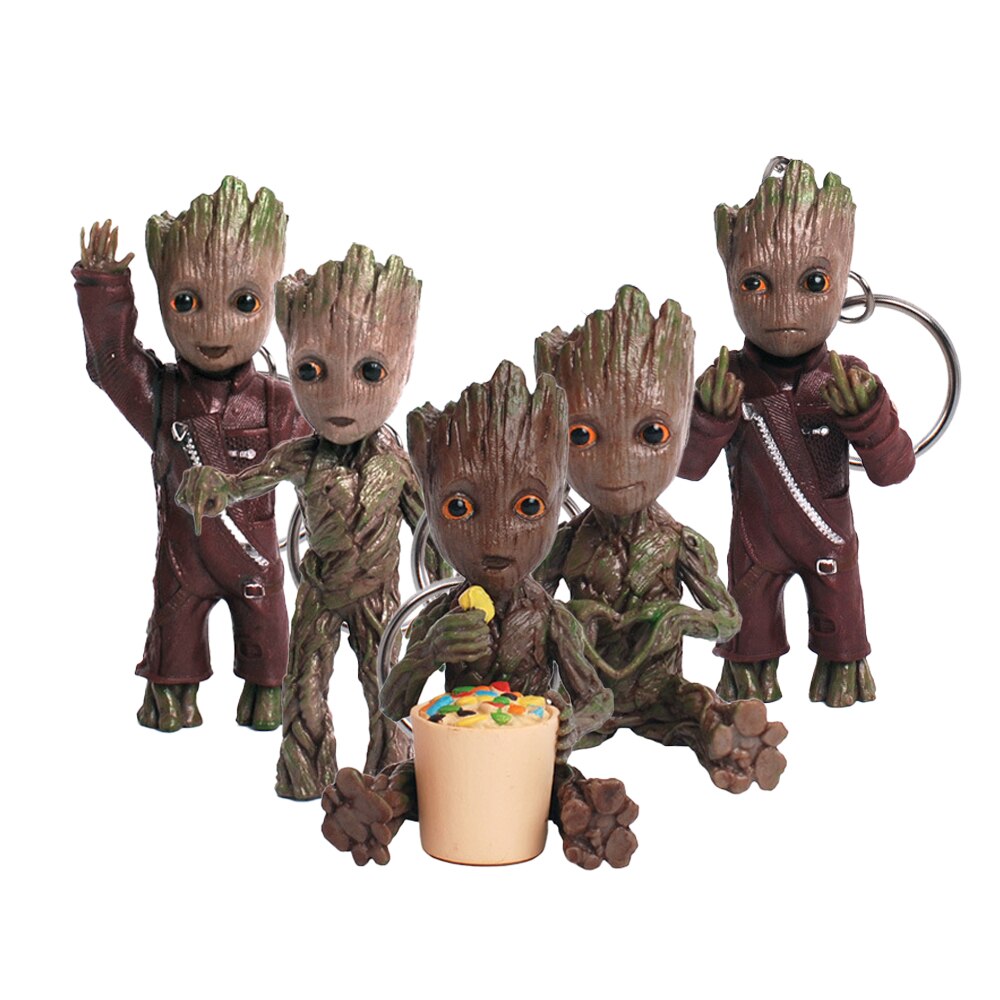 Brehn | Cartoon Groot Miniaturfigur: Verspielte Bürodekoration