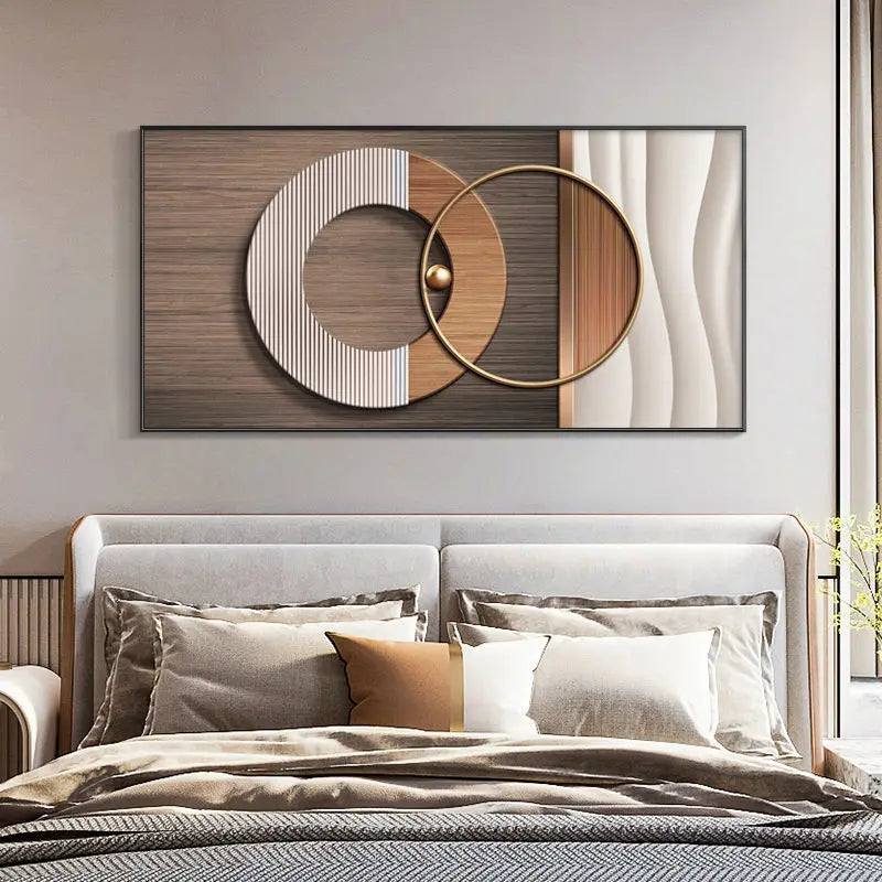 Moderne Ästhetik Abstrakte Sonne & Mond Wandkunst Feine Kunst Leinwanddrucke Bilder für luxuriöses Loft Wohnzimmer Esszimmer Lifestyle Kunst Dekor | Brehn