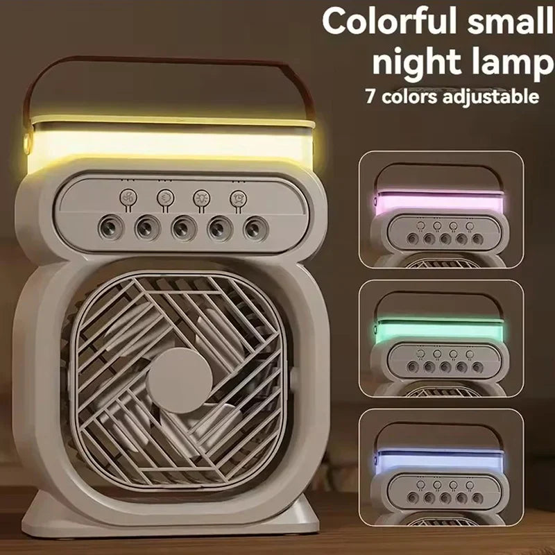 Brehn | 3in1 Luftkühler LED Nachtlampe Luftbefeuchter Ventilator