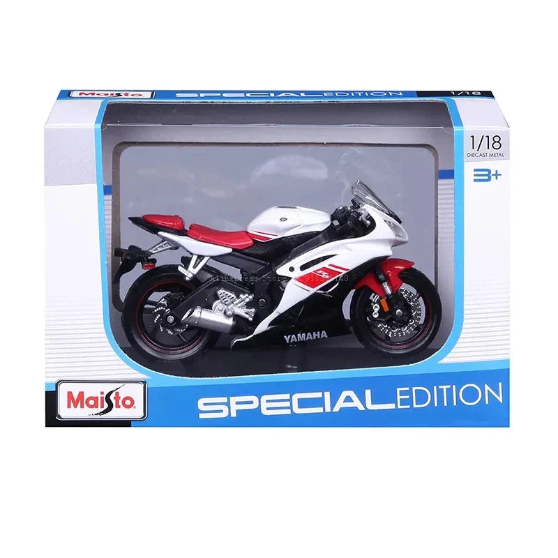 Brehn | 1:18 Maßstab Yamaha R6 Legierungsroller Sportbike Figuren Diecasts Kinder Spielzeug Motorrad Rennmodell Nachbildungen Sammlergeschenk für Jungen
