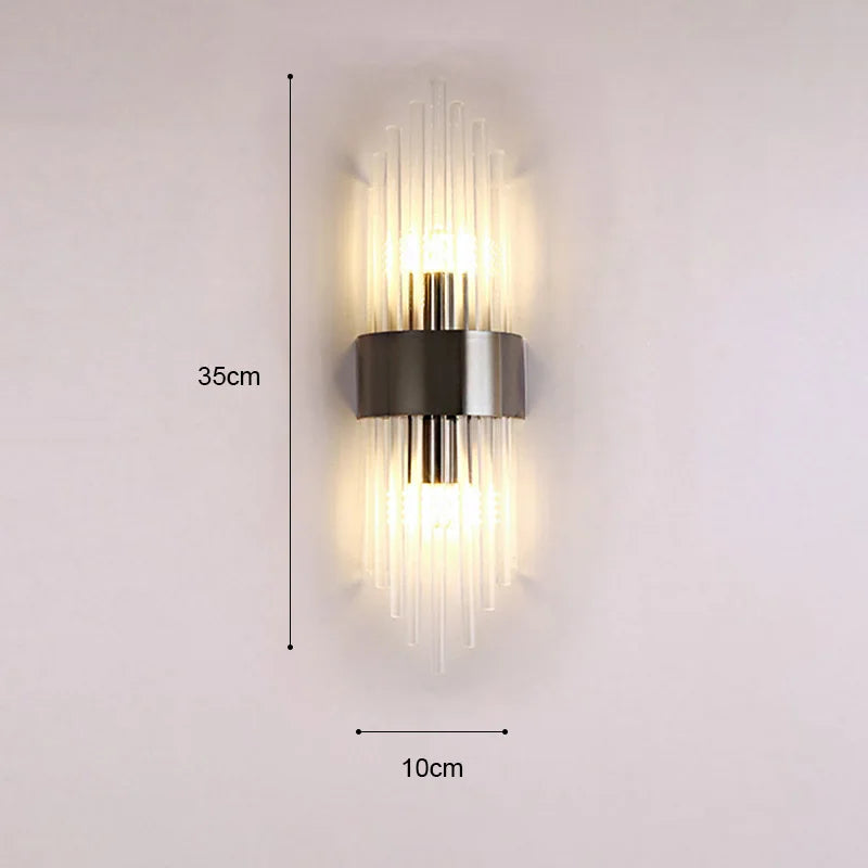 Brehn | GoldenLuxe Elegante LED-Wandleuchte | Luxuriöses Design in Gold | Stilvolle Wandbeleuchtung