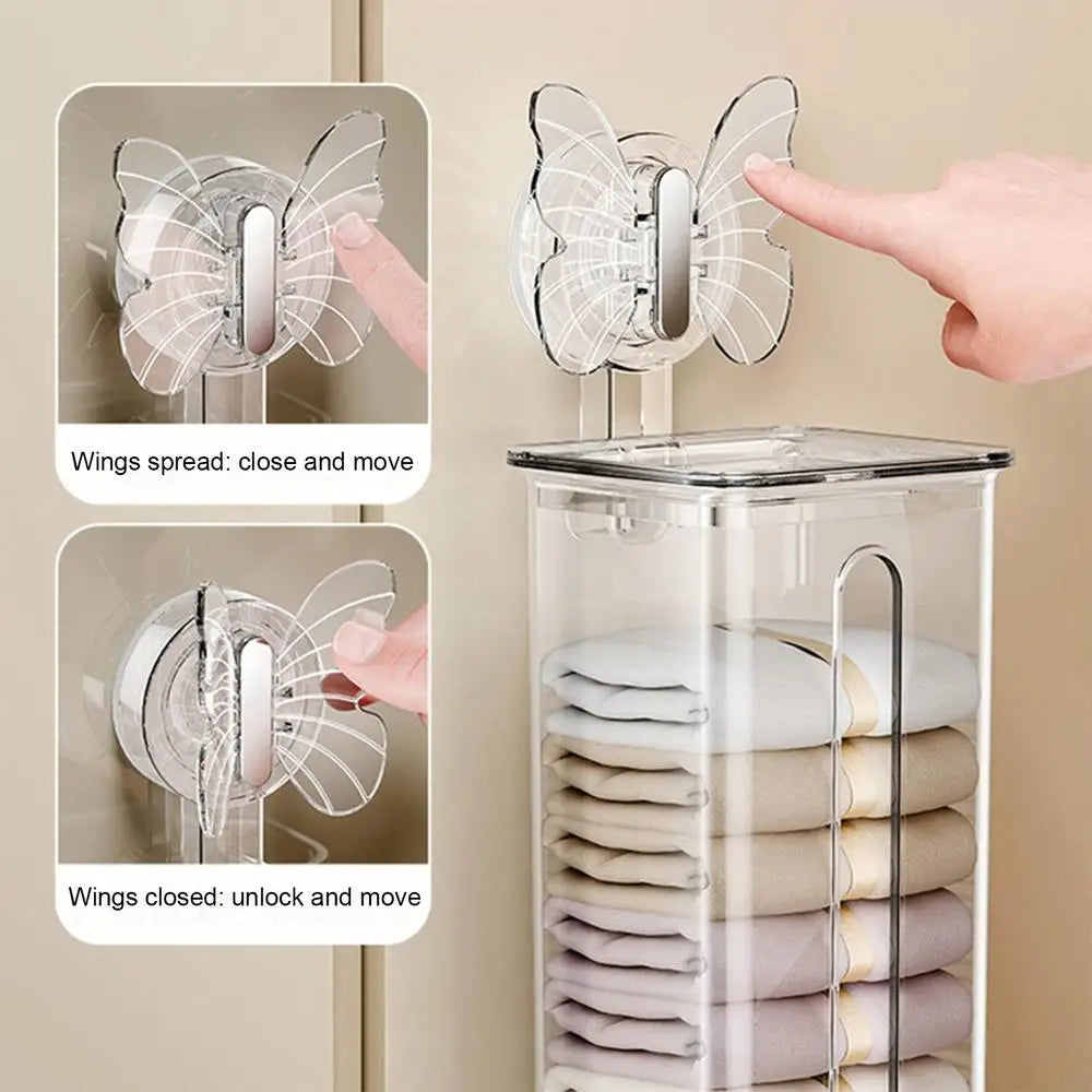 Brehn | Transparenter multifunktionaler wandmontierter Sockenorganisator