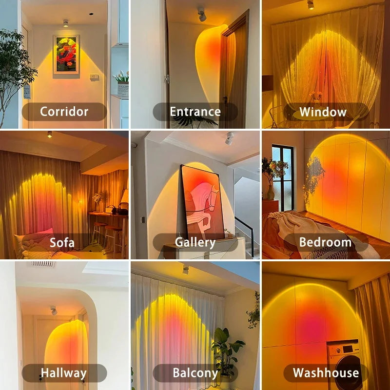 LED Sonnenuntergang Atmosphäre Wand Spotlights | Brehn