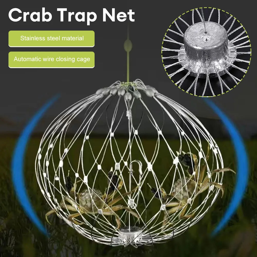 Zusammenklappbares Easy Open Trap Stahl Angelsnetz | Brehn