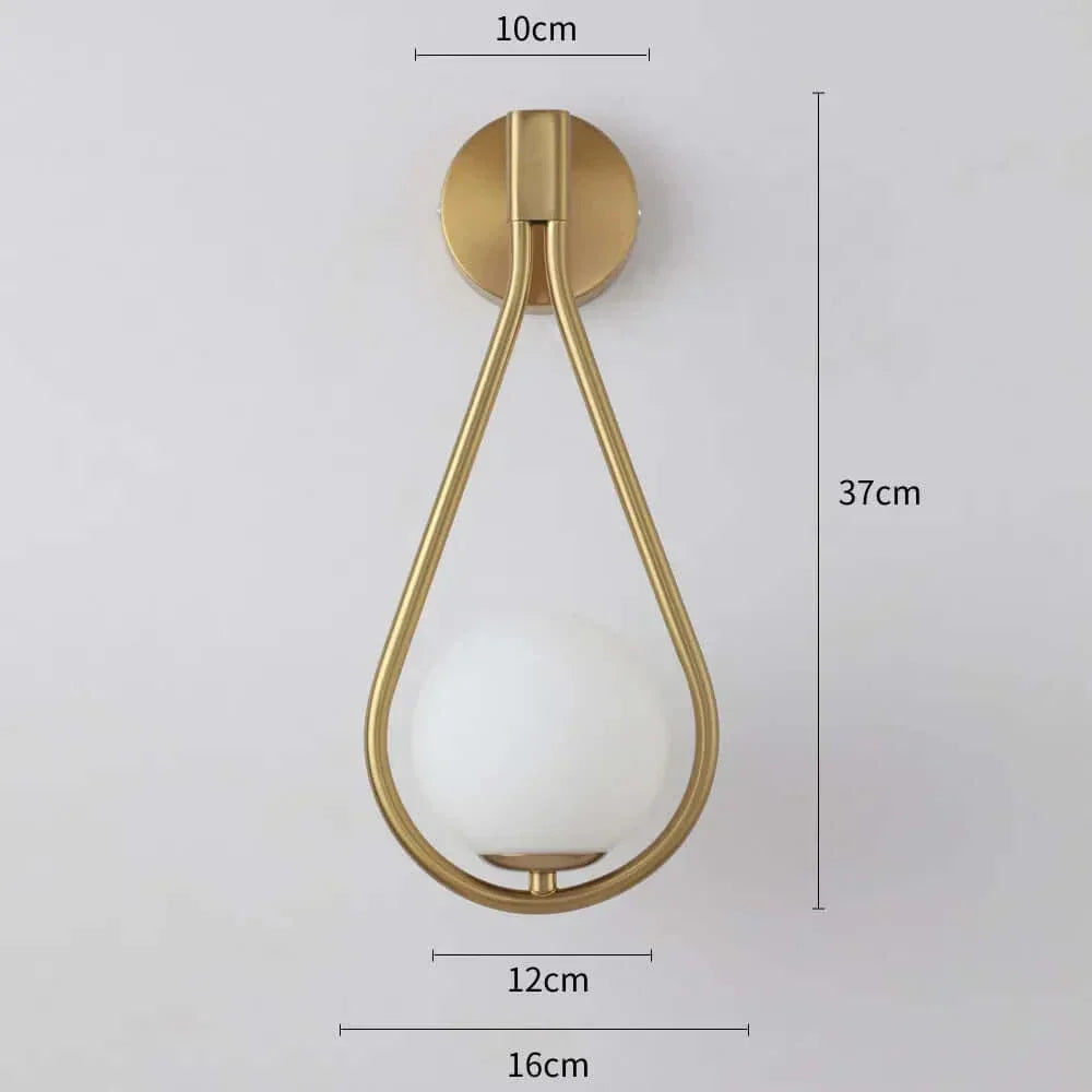 Brehn | Drop Luxus Glas Ball Wandleuchte