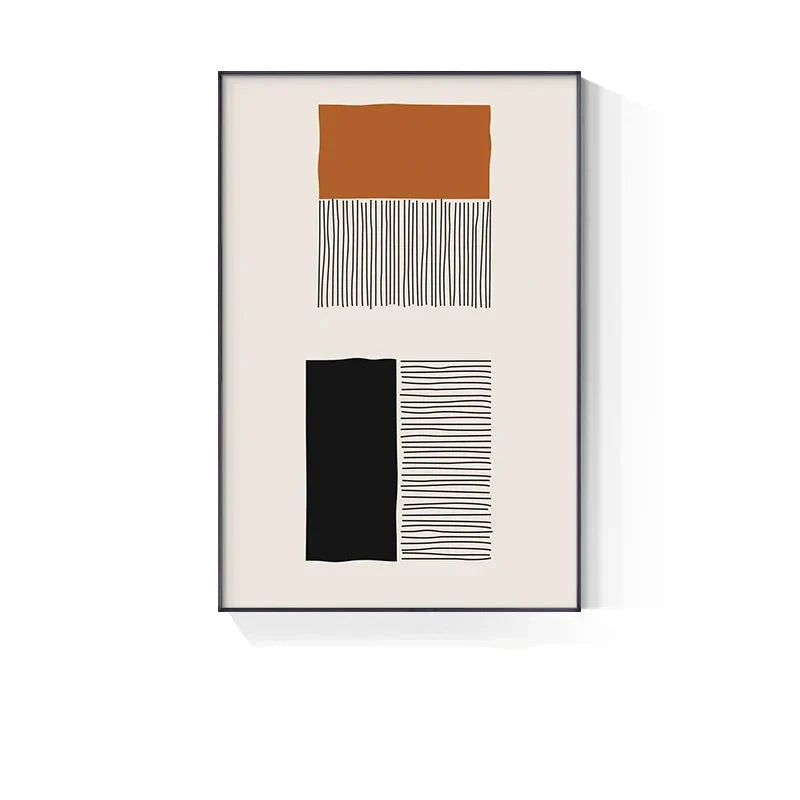 Modern Abstract Blockfarbe Linienkunst Fine Art Leinwanddruck Wandkunst Bilder für Wohnzimmer Esszimmer Kunst für zeitgenössisches Bürointerieur
