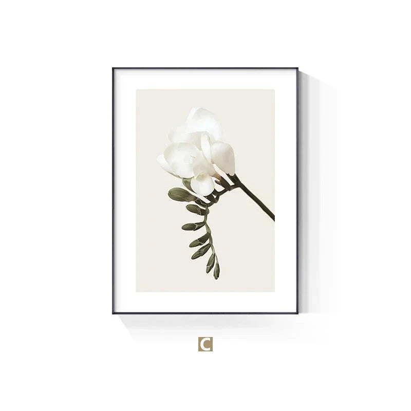 Minimalistische abstrakte florale Wandkunst Fine-Art-Leinwanddrucke inspirierendes Zitat Poster Galerie Wandbilder für Wohnzimmer Schlafzimmer Kunstdékor