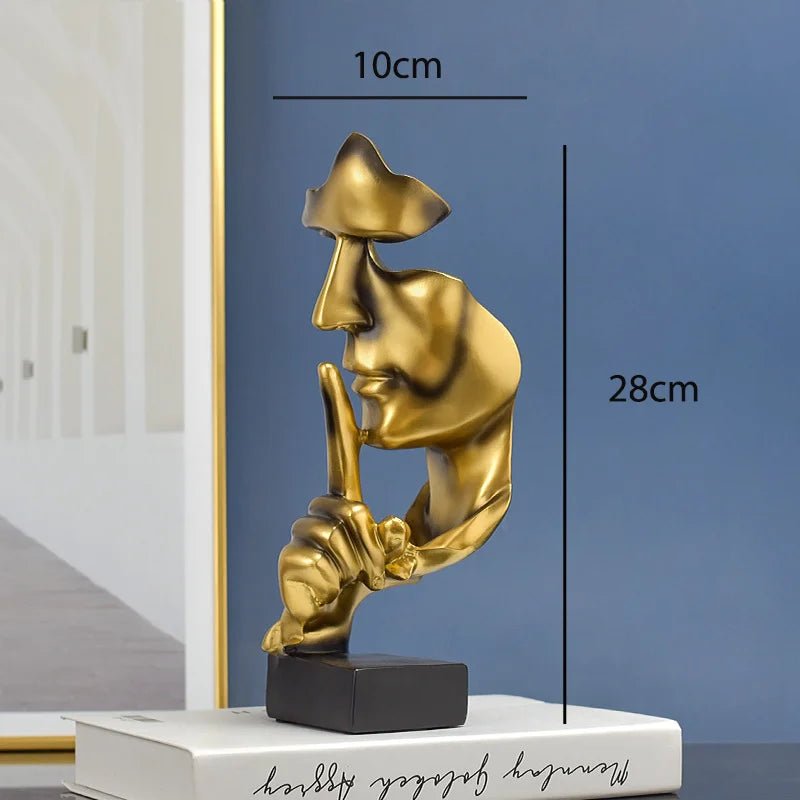 Silent Thinker Abstraktes Gesicht Wohnkultur