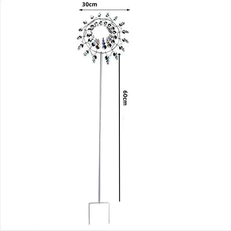 Brehn | Windmühle Spinner | Einzigartiges windbetriebenes Gartendekor aus Metall