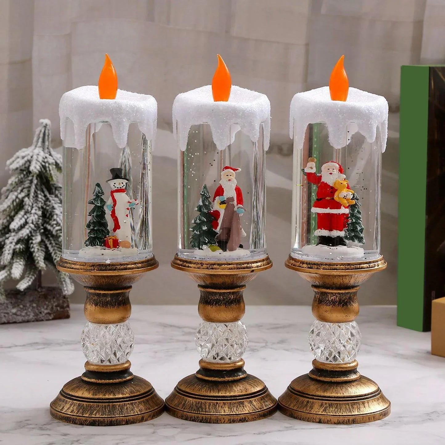 Crystal Echo Weihnachtswasserkerze | Brehn