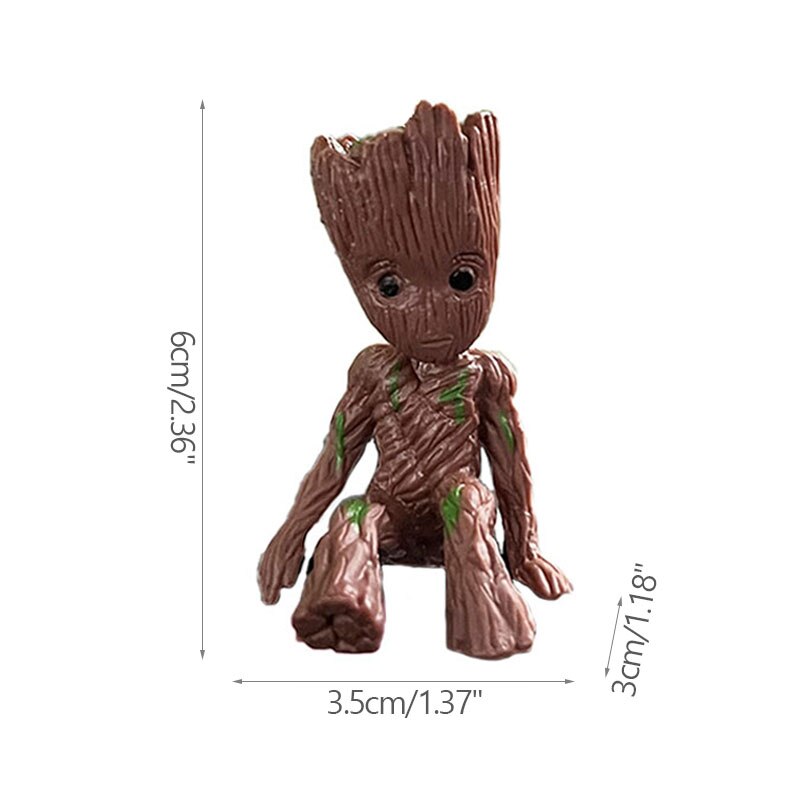 Brehn | Cartoon Groot Miniaturfigur: Verspielte Bürodekoration