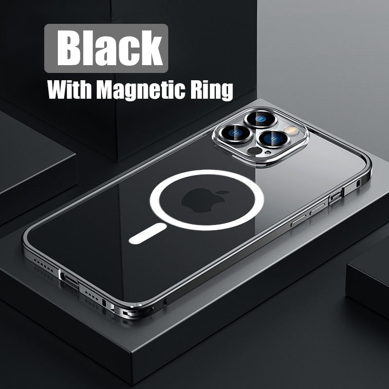 Brehn | Metallstoßstange Aluminium Magnetische Handyhülle