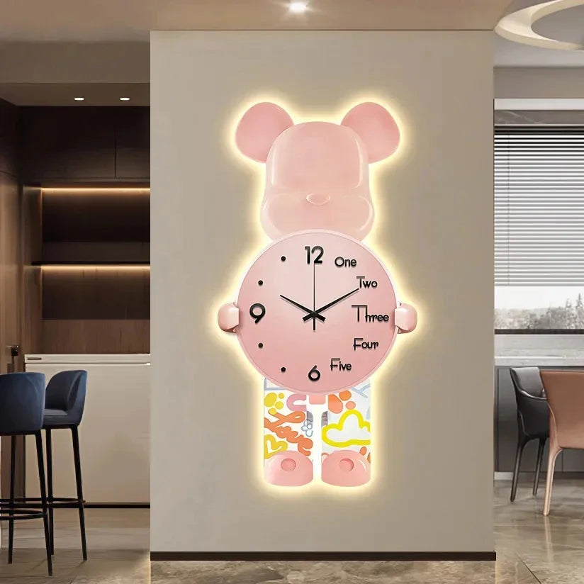 Brehn | Leuchtender Sternbär LED Wanduhr