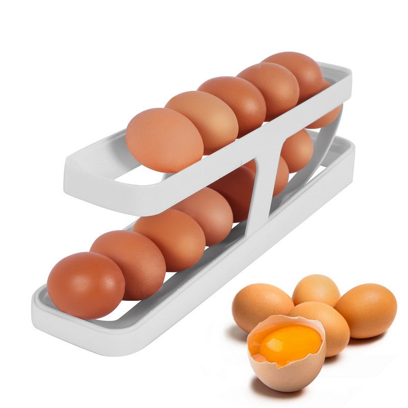 VIvolux | Automatischer Eierrollen Halter Organisator Gestell