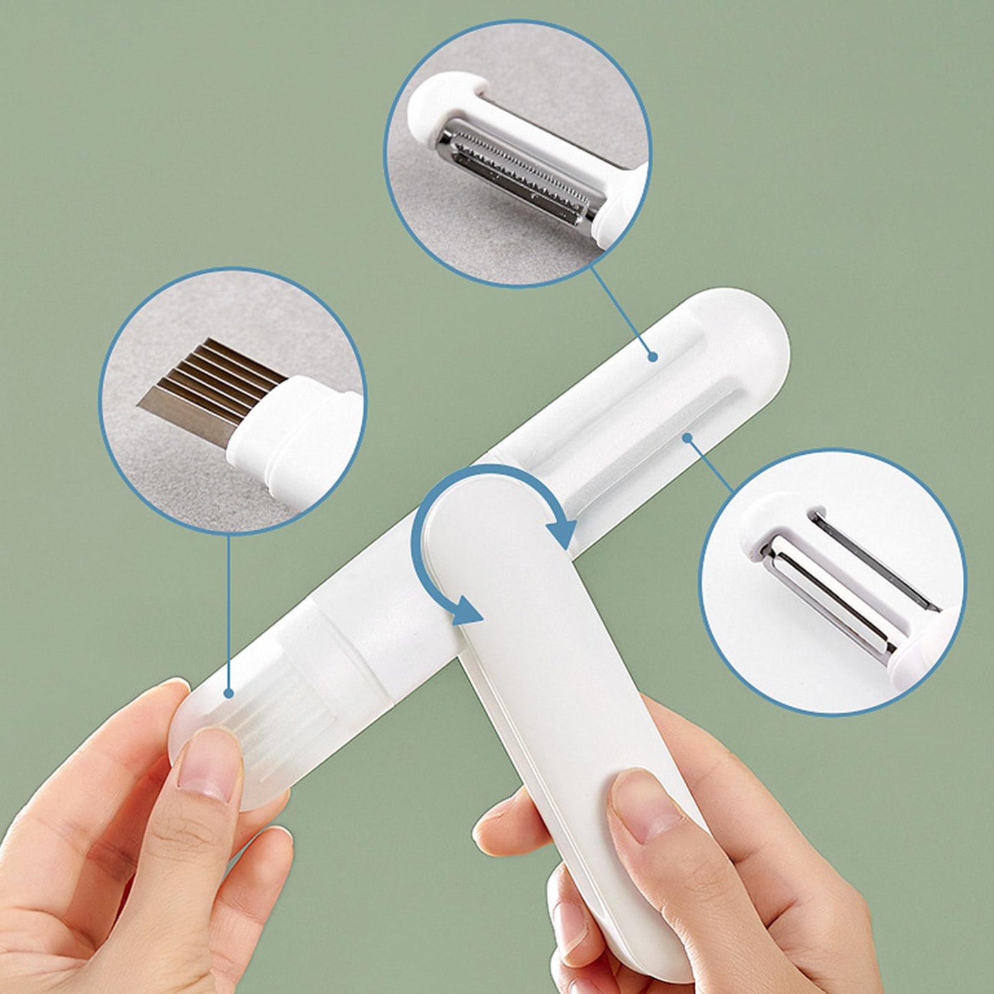 Brehn | 3in1 Magic Helper Multifunktionaler Gemüseschäler