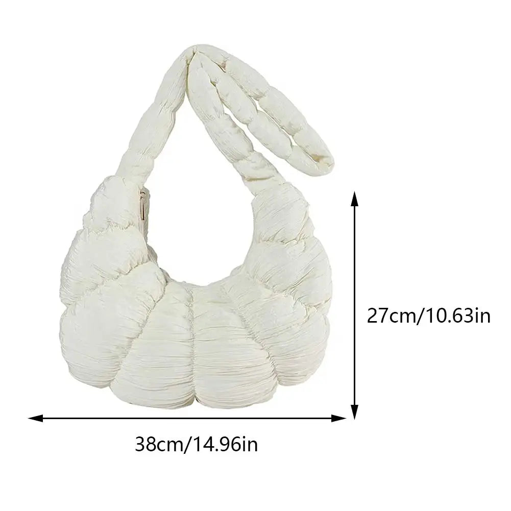 Puff Croissant Schultertasche
