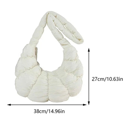 Puff Croissant Schultertasche