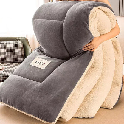 Ultimate Winter Comfort Blanket with Double-Layer Flanellfleece