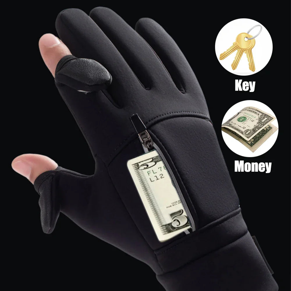 Brehn | FrostGrip | Winterhandschuhe mit faltbaren Fingerspitzen | Wasserdicht, Winddicht & Touchscreen-kompatibel | M–XL