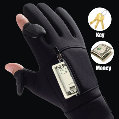Brehn | FrostGrip | Winterhandschuhe mit faltbaren Fingerspitzen | Wasserdicht, Winddicht & Touchscreen-kompatibel | M–XL