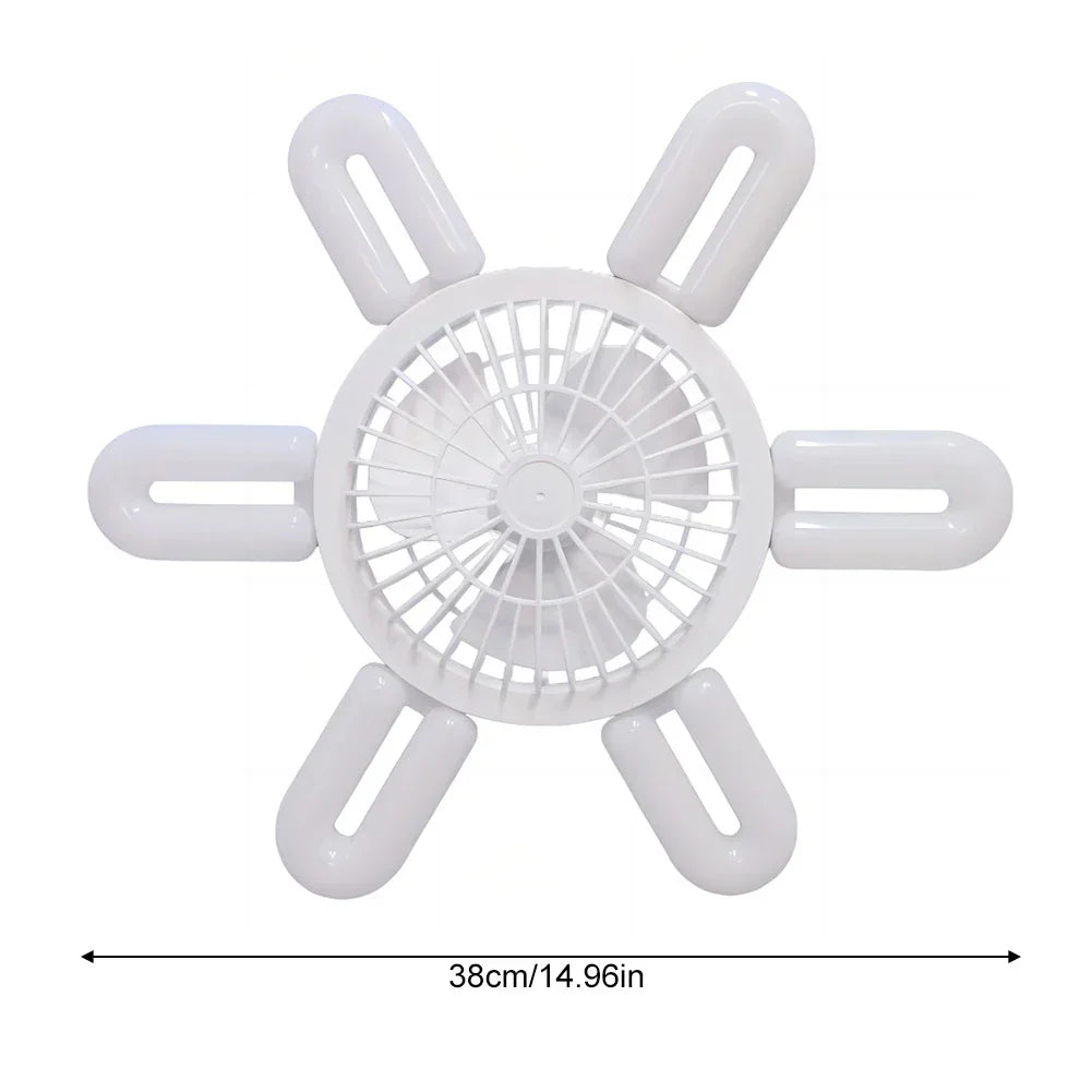 Silent Adjustable Remote Control Ceiling Foldable Fan Lamp | Brehn